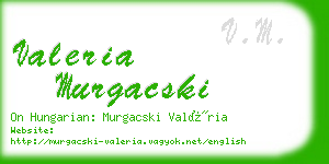 valeria murgacski business card